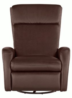 Collection - Rock-R-Round - Leather Eff - Recliner Chair - Choc